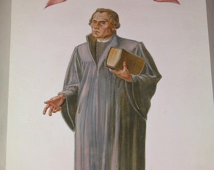 Ein Gemäldezeigt Martin Luther